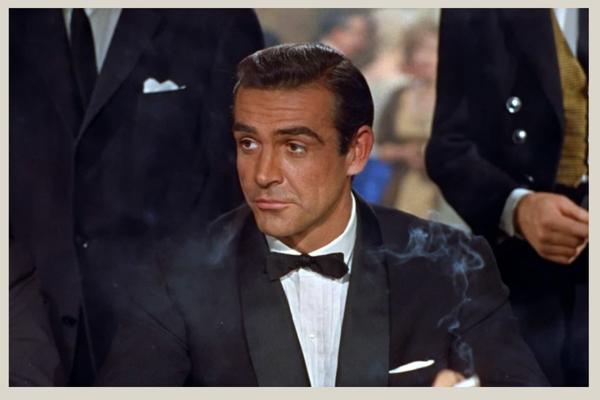 Bond in Dr No casino scene where he meets Sylvia Trench