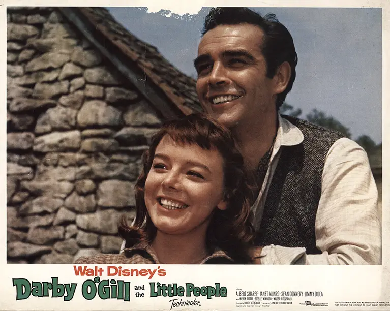 Sean Connery in Walt Disney film Darby O'Gill and the Little People