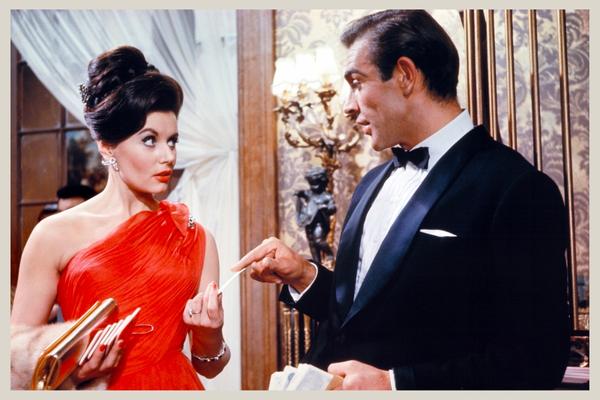 James Bond and Sylvia Trench before she becomes the first Bond girl