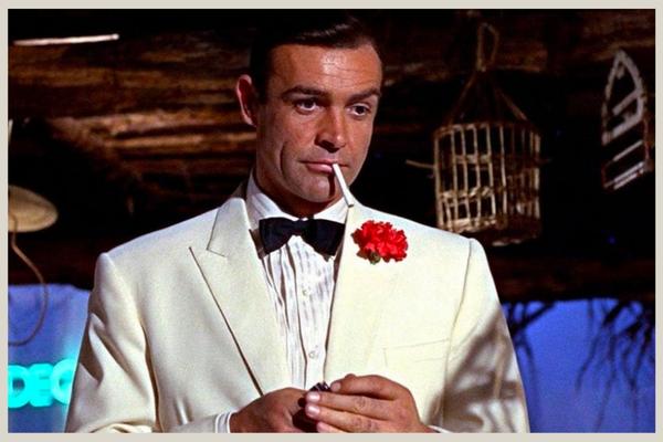Sean Connery looking dapper as James Bond