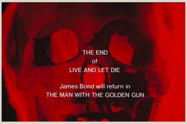 Live and Let Die end credits