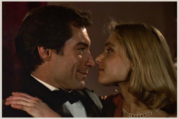 Bond and Kara Milovy fall in love in The Living Daylights