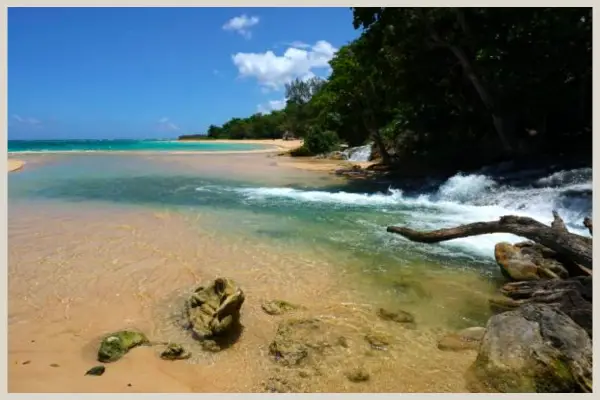 Laughing Waters Beach, Jamaica. Where James Bond meets Honey Ryder
