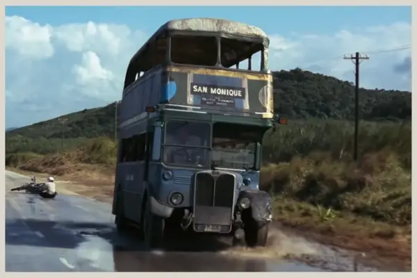 The AEC Regent III Double Decker Bus in Live and Let Die