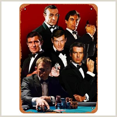 Ysirseu Vintage James Bond Movie Pop Art Poster.