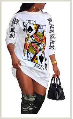 Queen of Spades pull on dress